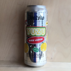 Donzoko Yuzu Rice Lager Cans